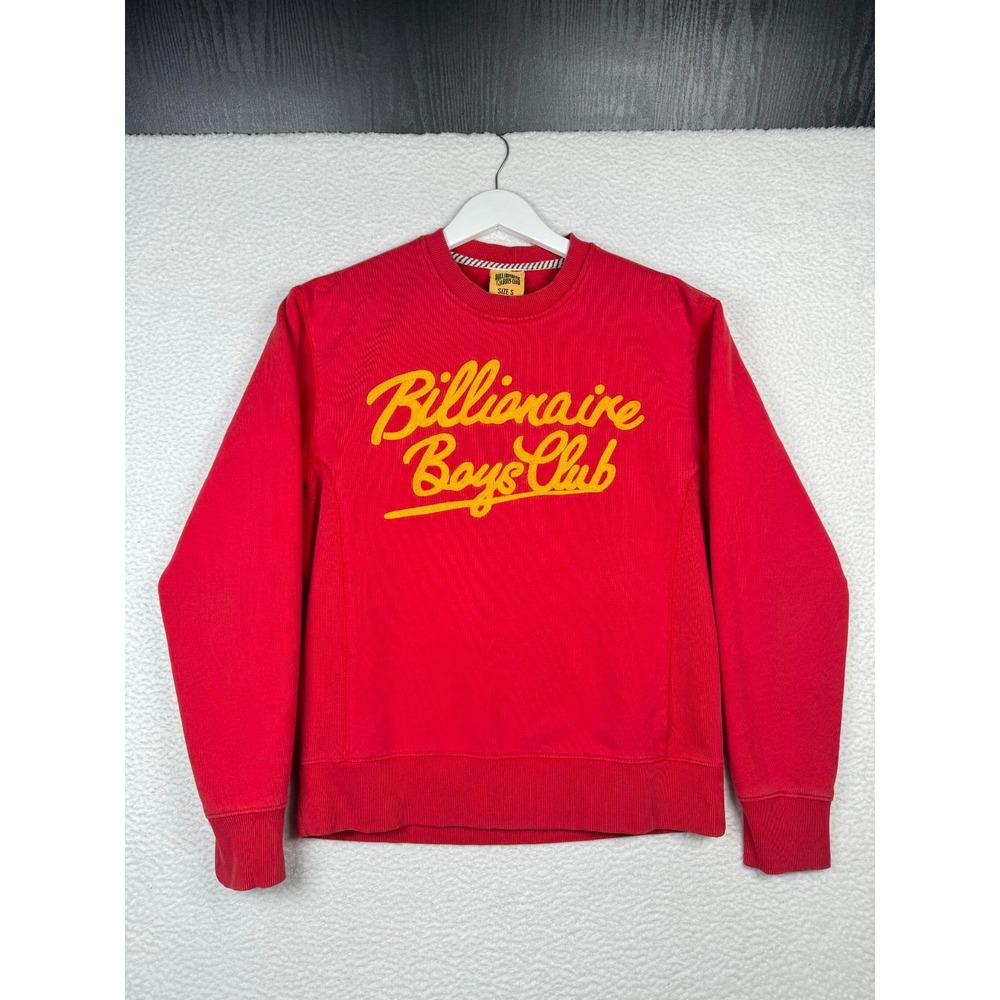 Vintage Billionaire Boys Club Sweatshirt Small Red Chain Stitched Script Logo